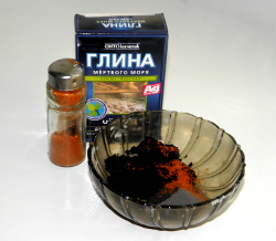 перец кофе и чёрная глина от целлюлита
